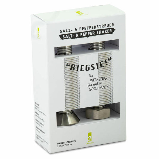 Take2 Biegsie! Salz- und Pfefferstreuer, 2er Set, Salzstreuer, Pfeffer Streuer, Salz, Gewürzstreuer, Blau, 98003