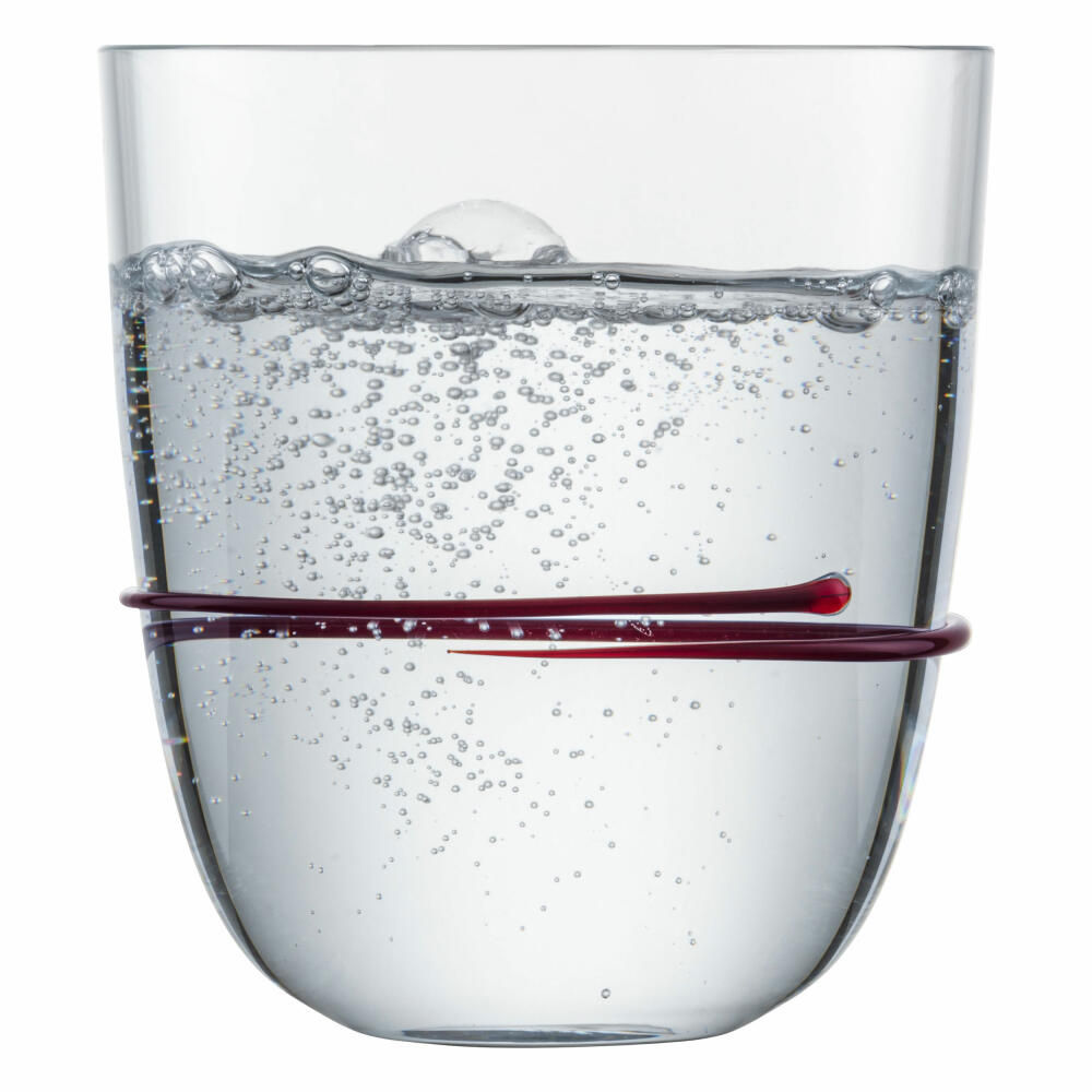 Zwiesel Glas Handmade Becher Aura Aubergine 2er Set, Trinkbecher, Glas, 518 ml, 121686