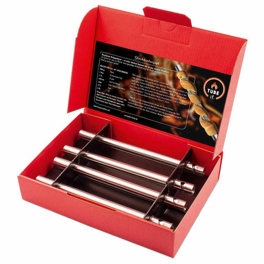 Take2 Tube It Stockbrot-Grillrohr, 4er Set, Grill Rohr, Stockbrotspieß, Grillspieß, Grillzubehör, 20164