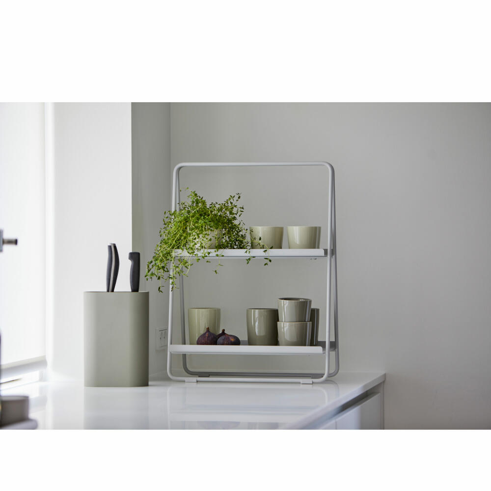 Zone Denmark Regal A-Table, Beistelltisch, Standregal, Metallregal, Metall, Soft Grey, H 58 cm, 13613