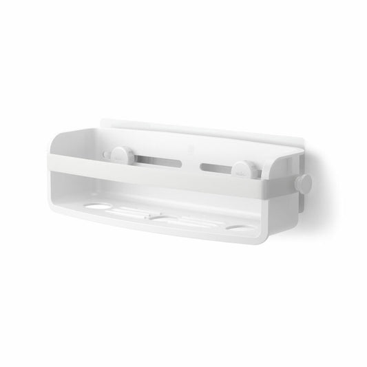 Umbra Flex Adhesive Shower Shelf, Plastic, White, 33 x 12 x 9 cm, 1021300-660