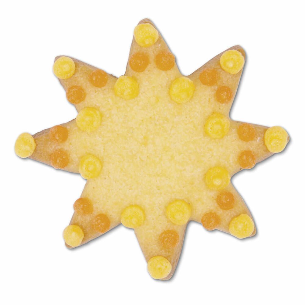 Städter Ausstecher Sonne, Ausstechform, Plätzchenform, Keks, Plätzchen, Weißblech, 4.5 cm, 175006