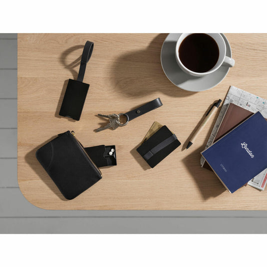 Stelton Companion Keyring, Key Chain, Keychain, Aluminium, Silicone, Black, 11.3 cm, 230