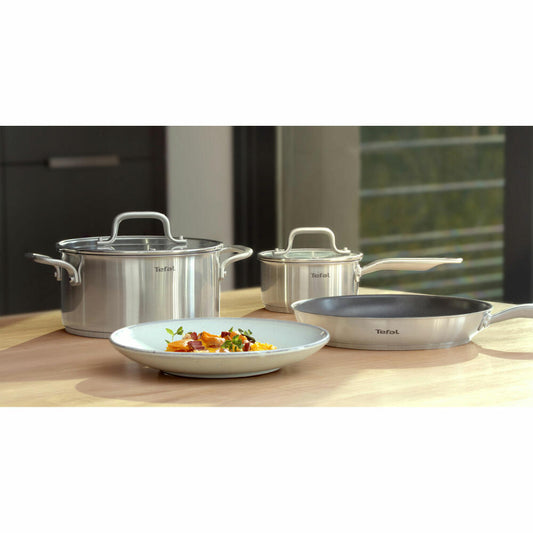 Tefal Virtuoso Pan Sealed, Frying Pan, Induction Suitable, Stainless Steel, Ø 28 cm, E49106
