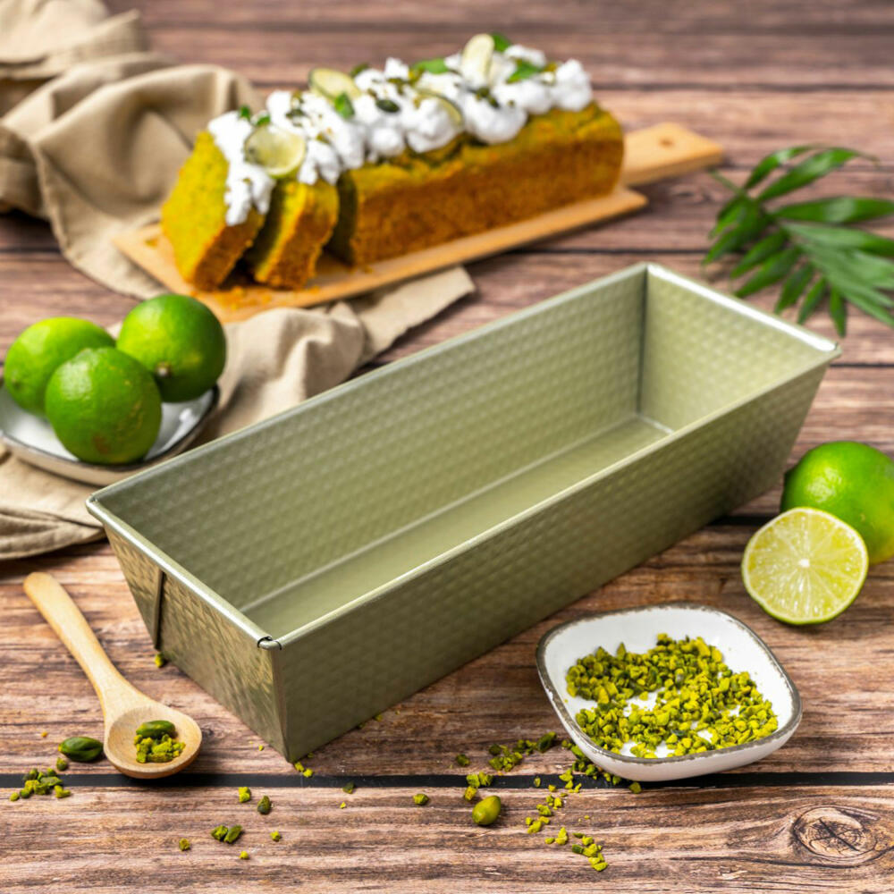 Zenker Green Vision loaf pan, baking pan, cake pan, sheet steel, Sparkling Green, 30 cm, 7454