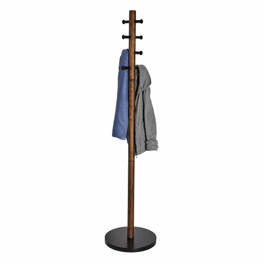 Umbra Pillar Coat Rack Coat Rack, Coat Stand, Clothes Rack, Wood / Metal, Black / Walnut, 168 cm, 1005871-048