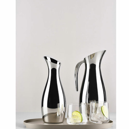 Zone Denmark Kanne Rocks, Karaffe, Dekanter, Wasserkanne, Weinkaraffe, Stahl, Silber, 1 L, 11818