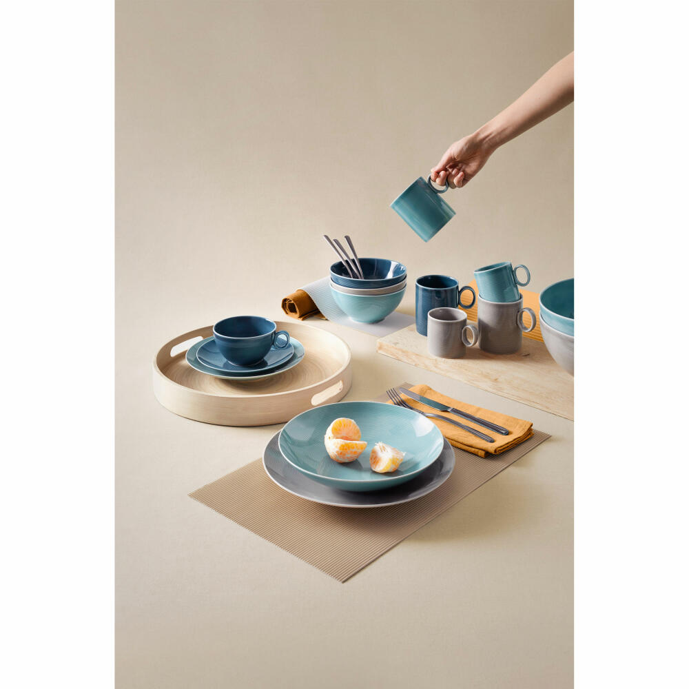 Thomas Loft by Rosenthal Suppenteller, Teller, Schale, Porzellan, Night Blue, 24 cm, 11900-401916-10324