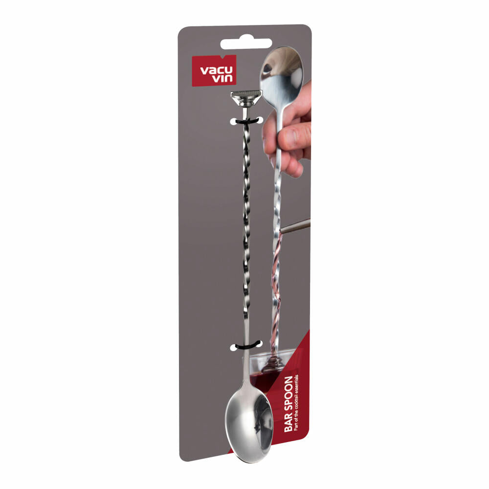 Vacu Vin Bar & Cocktail Spoon, Bar Cutlery, Mixing Spoon, Bar Spoon, Stainless Steel, Silver, 78623606