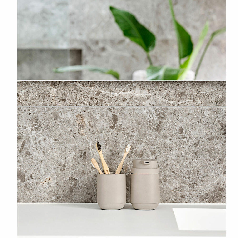 Zone Denmark Zahnbürstenbecher Time, Zahnputzbecher, Beton, Concrete, H 9.8 cm, 28124