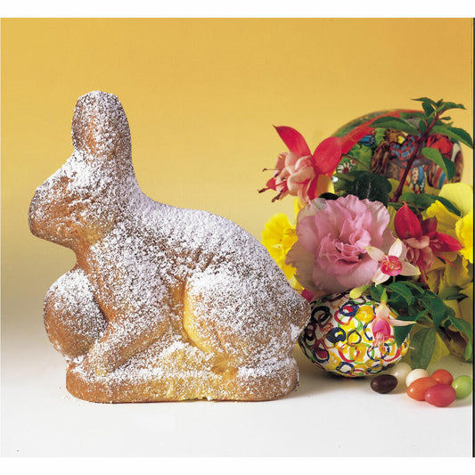 Zenker Special-Season Hasen-Backform 500 ml, inkl. vier Verschlussklammern, Oster Backform, Kuchen Form, Antihaft Classic, 9100