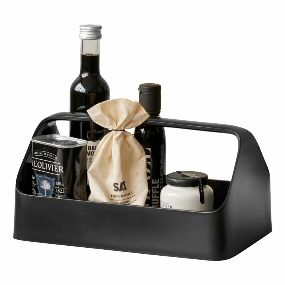 Rig-Tig HANDY-BOX Aufbewahrungsbox Black, Organizer, Kunststoff, Gummi, Schwarz, 18 x 28 cm, Z00125