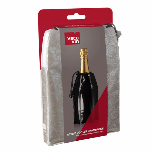 Vacu Vin Aktiv Champagnerkühler Motiv Platin, Flaschenkühler, Kühlmantel, Kühlmanschette, Kunststoff, Kühlgel, Platinum, 38855626