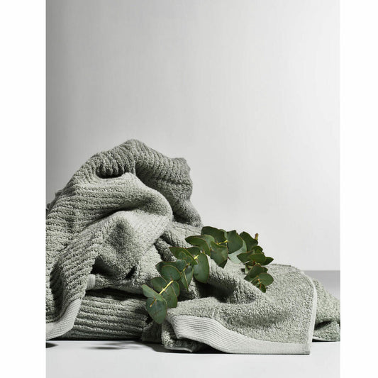 Zone Denmark Handtuch Classic, Badetuch, Duschtuch, Baumwolle, Dust Green, 100 x 50 cm, 330113