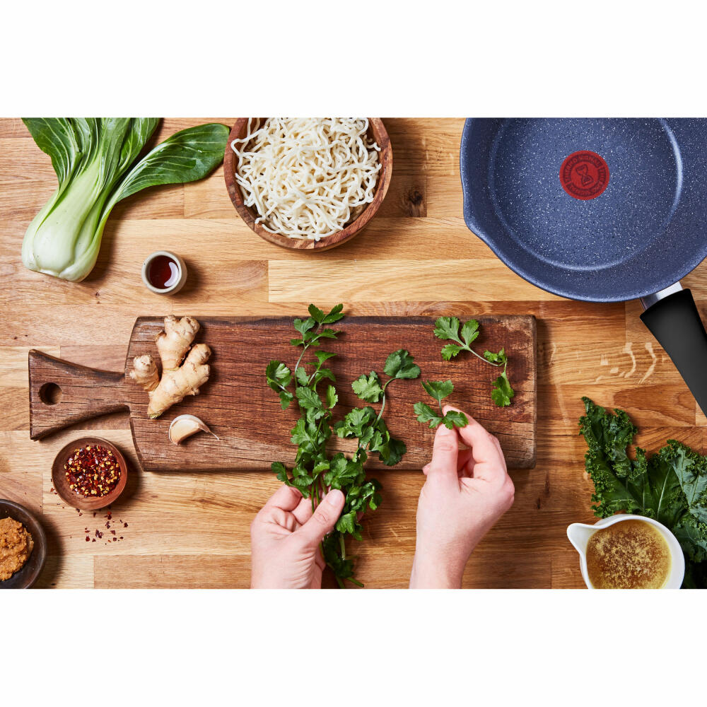 Tefal Natural Force multi-pan, wok pan, frying pan, pan, induction-suitable, aluminum, Ø 26 cm, G28677