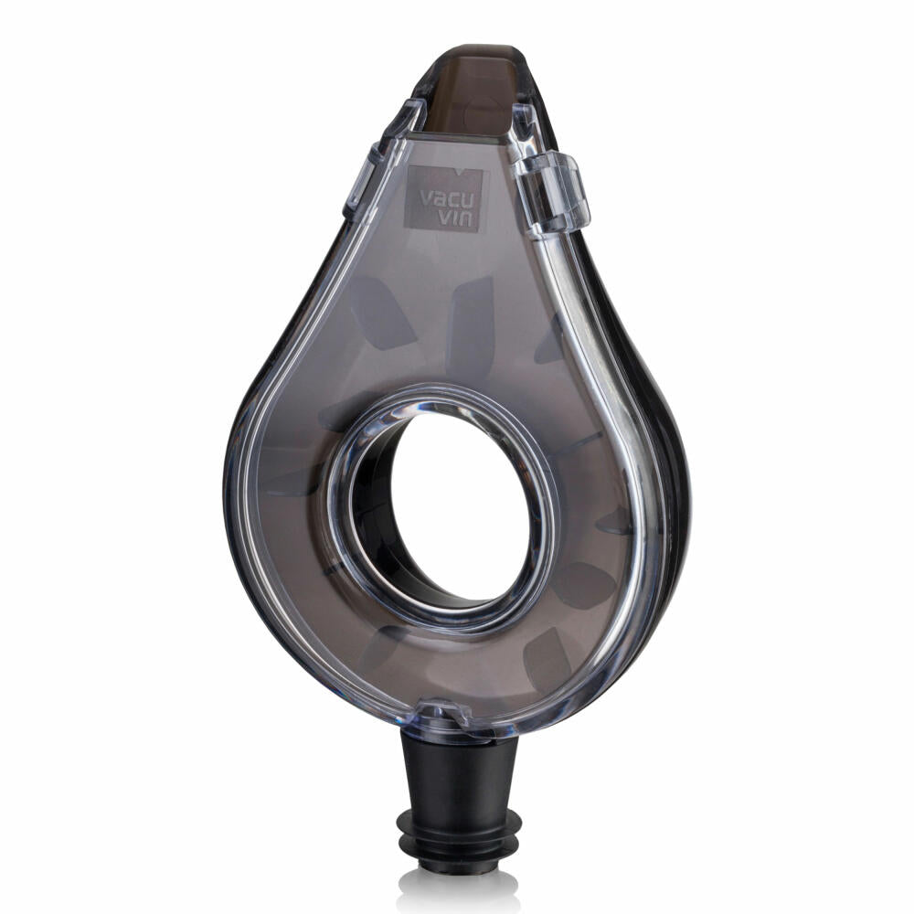 Vacu Vin Weinbelüfter Grau, Aufsteck-Belüfter, Wein-Ventil, Ausgießer, Kunststoff, Grau, 1854660
