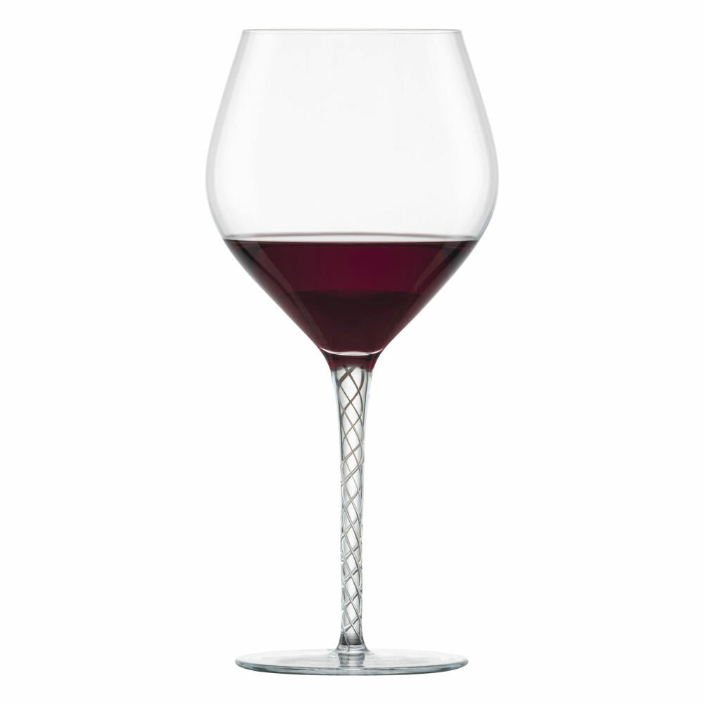 Zwiesel Glas Handmade Burgunder Rotweinglas Spirit Grafit 2er Set, Wein Glas, 646 ml, 121640