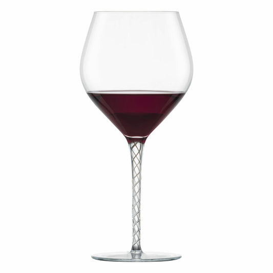 Zwiesel Glas Handmade Burgunder Rotweinglas Spirit Grafit 2er Set, Wein Glas, 646 ml, 121640