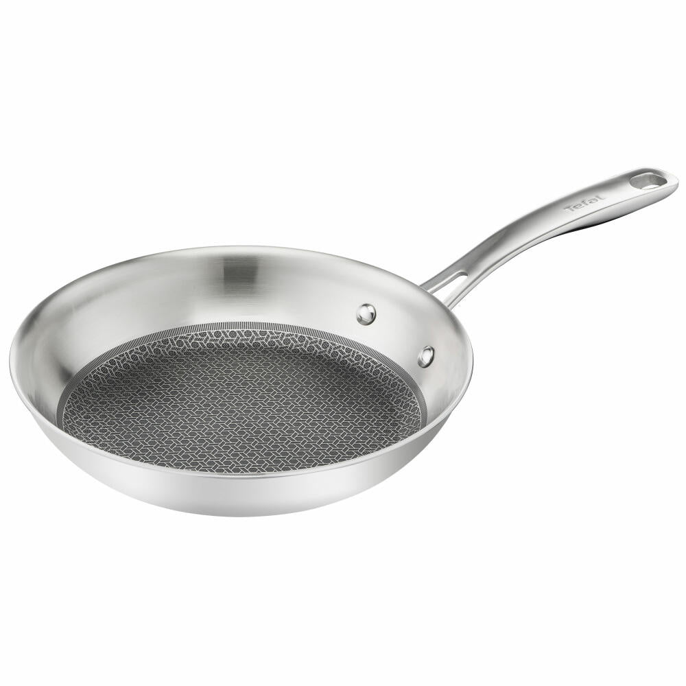 Tefal Eternal Mesh pan, frying pan, induction-suitable, stainless steel, Ø 24 cm, E49704