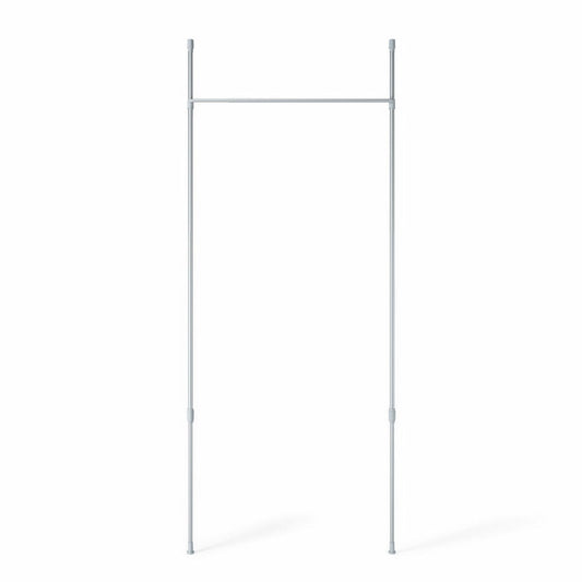 Umbra Anywhere Rod Vorhangstange, mobile Teleskopstange, Klemmvorhangstange, Nickel, Stahl, 1012718-765-REM