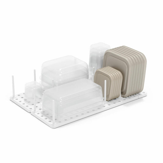 Umbra Schubladenorganizer Peggy 2er-Set, Einsatz, Kunststoff, Weiß, 1004318-660