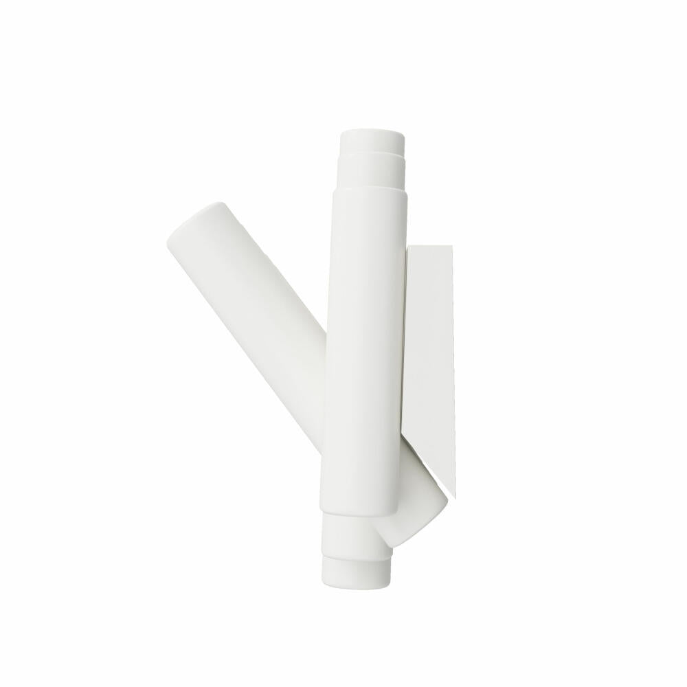 Umbra Picket Coat Rack with 5 Hooks, Wall Mounted Coat Rack, Pinewood, White, 38 x 16.5 cm, 1011471-660