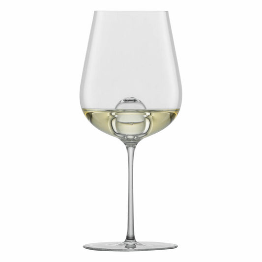 Zwiesel Glas Handmade Weißweinglas Air Sense Chardonnay 2er Set, Wein Glas, 441 ml, 122188