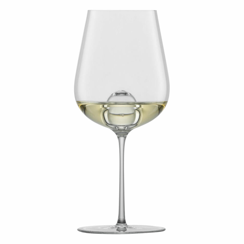 Zwiesel Glas Handmade Weißweinglas Air Sense Chardonnay 2er Set, Wein Glas, 441 ml, 122188