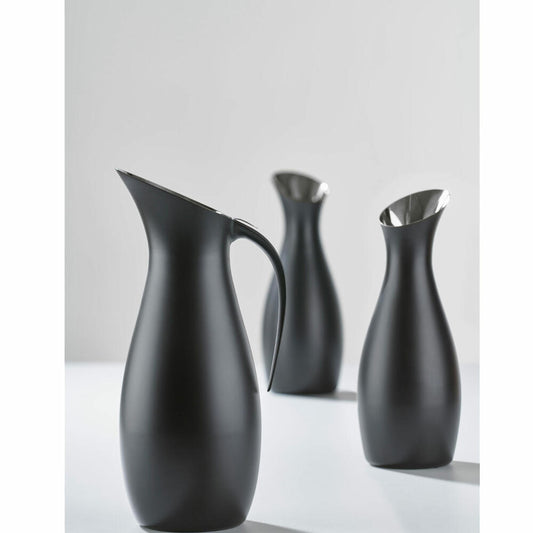 Zone Denmark Kanne Rocks, Karaffe, Dekanter, Wasserkanne, Weinkaraffe, Stahl, Black, 1 L, 11821