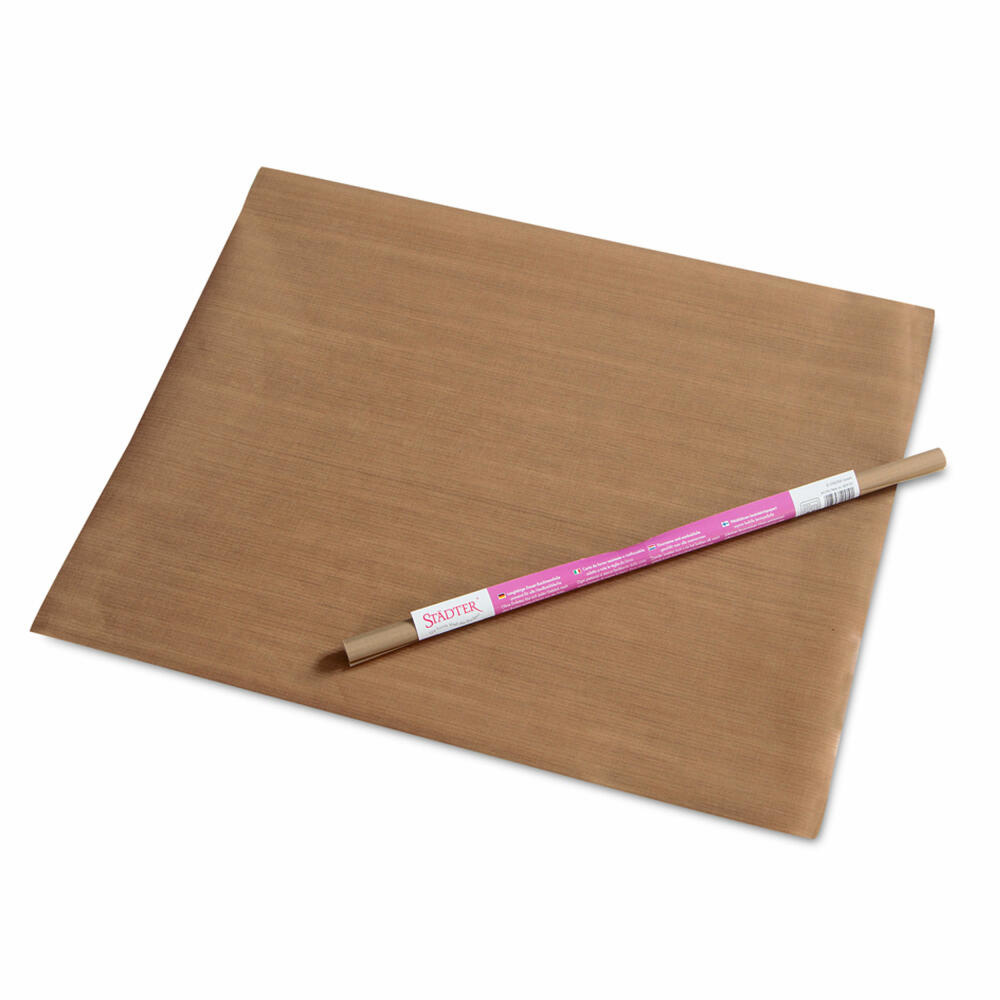 Städter Dauer-Backtrennfolie, Dauerbackfolie, Backpapier, Wiederverwendbar, Beige, 40 x 50 cm, 409101