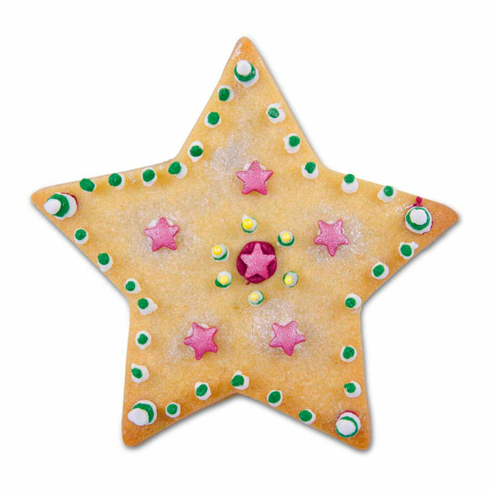 Städter Ausstecher Stern 5-zackig, Ausstechform, Plätzchenform, Keks, Plätzchen, Edelstahl, 7 cm, 050440