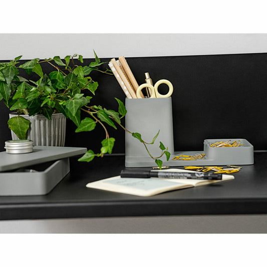Zone Denmark Stifthalter, Schreibtisch Organizer, Stiftebox, Zement, Pebble Grey, 25664