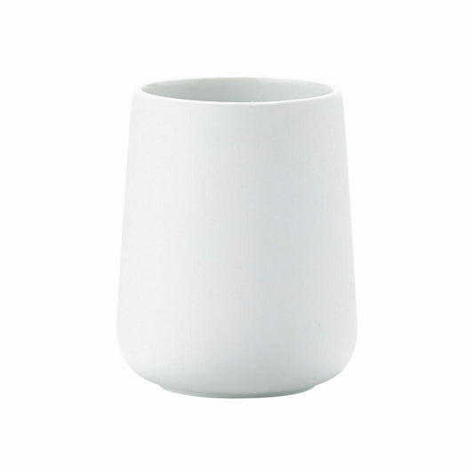 Zone Denmark Zahnbürstenbecher Nova, Zahnputzbecher, Porzellan, White, H 10 cm, 330102