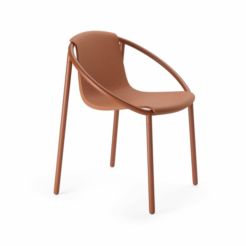 Umbra Ringo Chair, Dining Chair, Patio Chair, Steel, Plastic, Terracotta Brown, 55 x 64 x 74 cm, 1018223-1258
