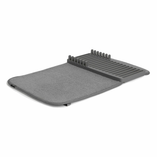 Umbra Udry Mini drying mat including draining rack, draining grid, drip tray, polyester, grey, L 50 cm, 1004301-149