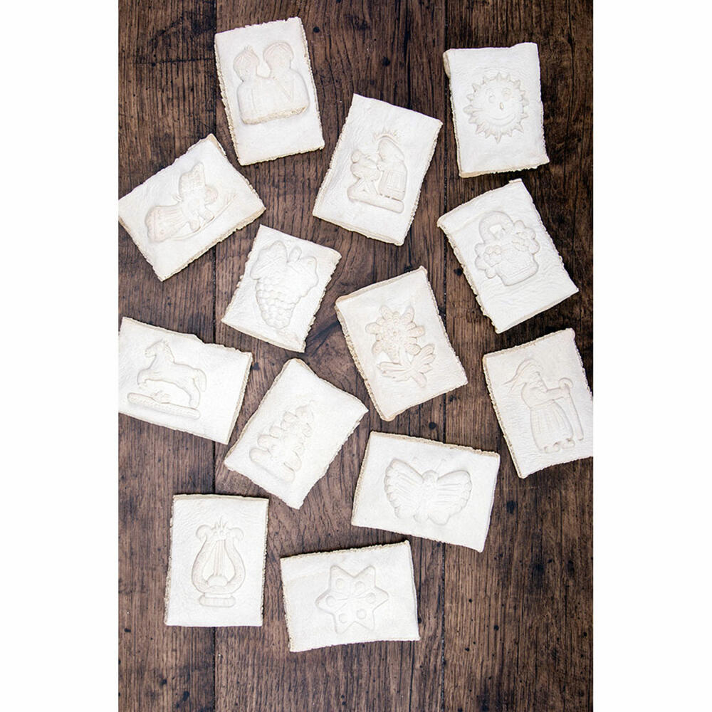 Städter Springerle-Model Grape, wooden embossing form, cookie form, speculatius form, wood, 5.5 x 8 cm, 841161