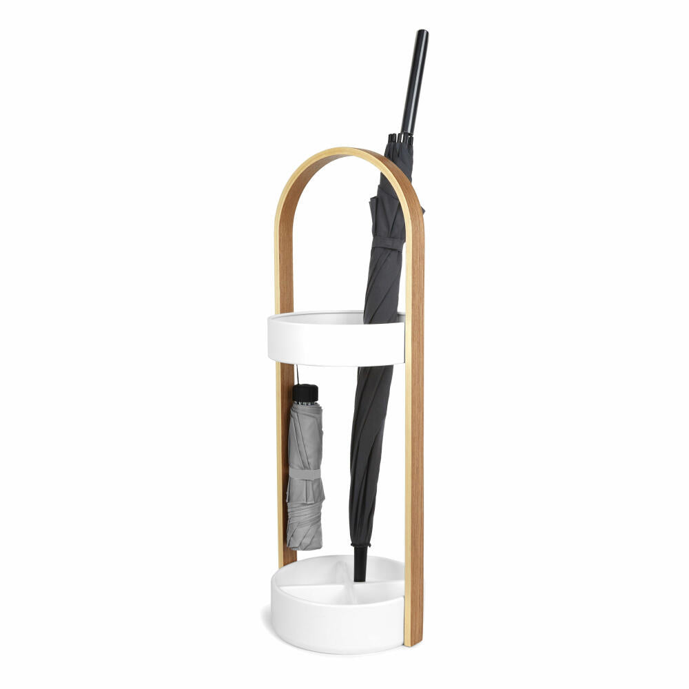 Umbra Hub Schirmständer, Schirm Ständer, Regenschirmständer, Metall, Weiß, 68 cm, 320240-668
