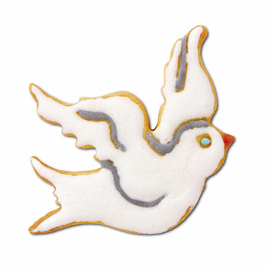 Städter Präge-Ausstecher Schwalbe, Ausstechform, Plätzchenform, Keks, Plätzchen, Edelstahl, 8 cm, 072039