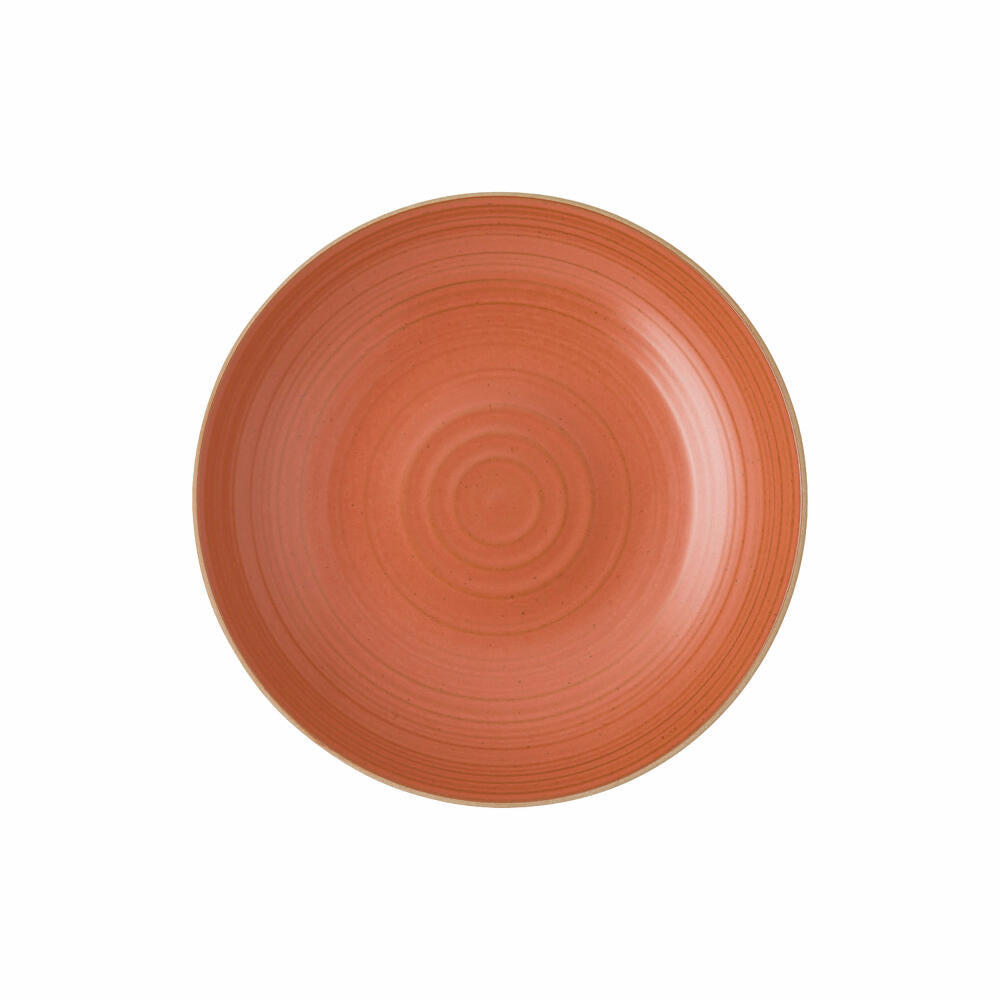 Thomas Nature soup plate, deep plate, bowl, stoneware, coral, 23 cm, 21730-227074-60323