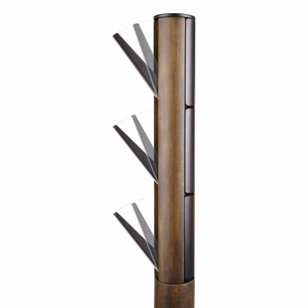 Umbra Flapper Coat Rack, Coat Stand, Clothes Rack, Wood, Black / Walnut, 165 cm, 320361-048