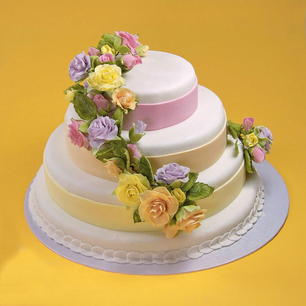 Städter Kuchenplatte Rund, Tortenplatte, Kuchenteller, Kuchen Platte, Pappe, Weiß, Ø 15 cm, 901308