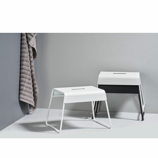 Zone Denmark Schemel A-Stool, Hocker, Trithocker, Fußbank, Metall, White, H 27.5 cm, 10580