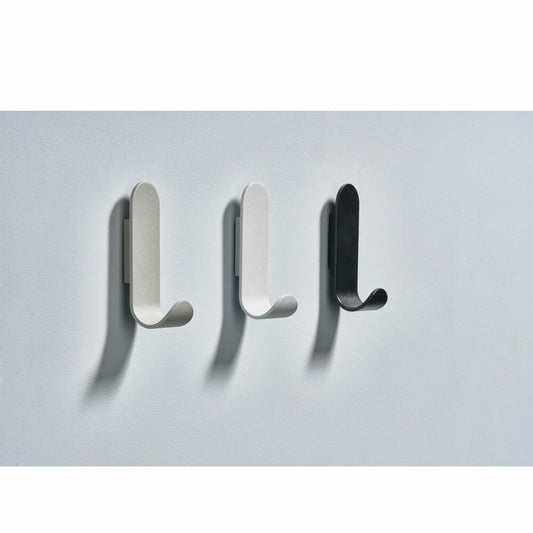 Zone Denmark Haken A-Hook, Wandhaken, Wandgarderobe, Wand Haken, Metall, White, 7.5 cm, 331821