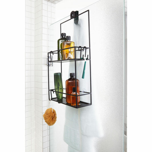 Umbra Cubiko shower shelf, shower shelf, shower shelf, shower servant, metal, black, 61 cm, 023461-040
