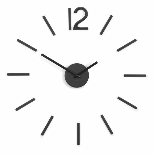 Umbra Blink Wall Clock, Wall Clock, Designer Clock, Living Room Clock, Metal, Black, Ø 32.4 cm, 1005400-040