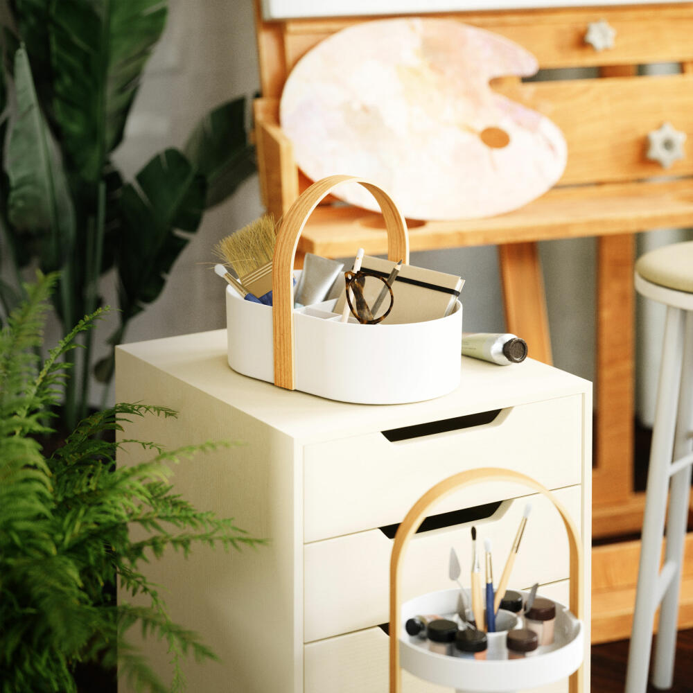 Umbra Caddy Bellwood, cosmetic organizer, plastic, white, natural, 30 x 20 x 23 cm, 1019130-668