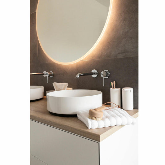 Zone Denmark Zahnbürstenbecher Rim, Zahnputzbecher, Aluminium / ABS, White, H 13.6 cm, 14490