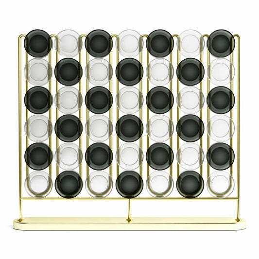 Umbra Stax 4er Reihen Spiel, Strategiespiel für 2 Personen, Vier in einer Reihe, Stahldraht, 1017364-104