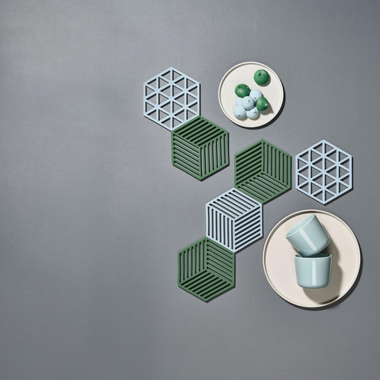 Zone Denmark Untersetzer Hexagon, Glasuntersetzer, Getränkeuntersetzer, Silikon, Sky, 331282