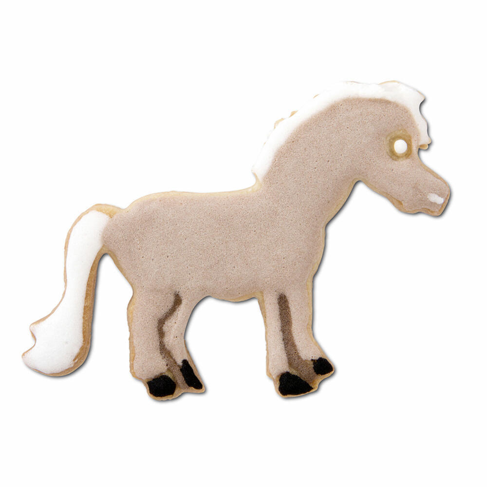 Städter Präge-Ausstecher Pony, Ausstechform, Plätzchenform, Keks, Plätzchen, Edelstahl, 7.5 cm, 076082